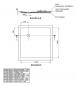 Preview: Schedel barriere freie Dusche - Duschboard - Duschwanne Mineraloberfläche 1200x1200 mm Ablaufposition 230/230 mm